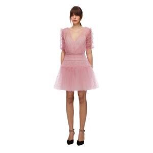 Self-Portrait Pink Mini Dress